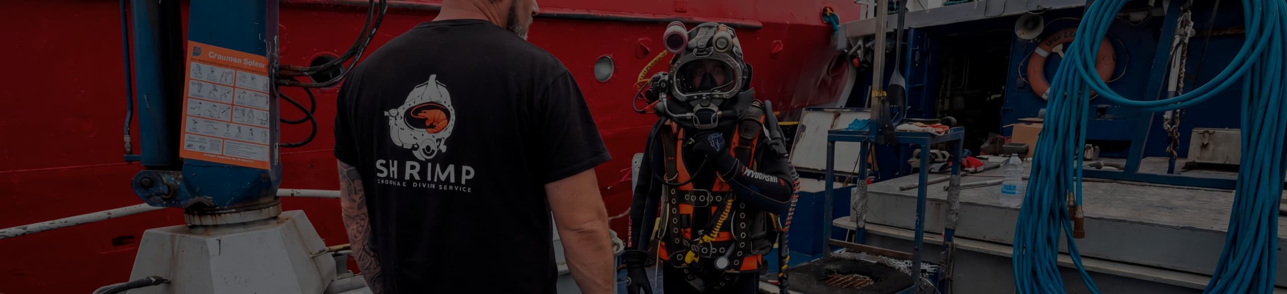 SHRIMP MARINE commercial diving operation